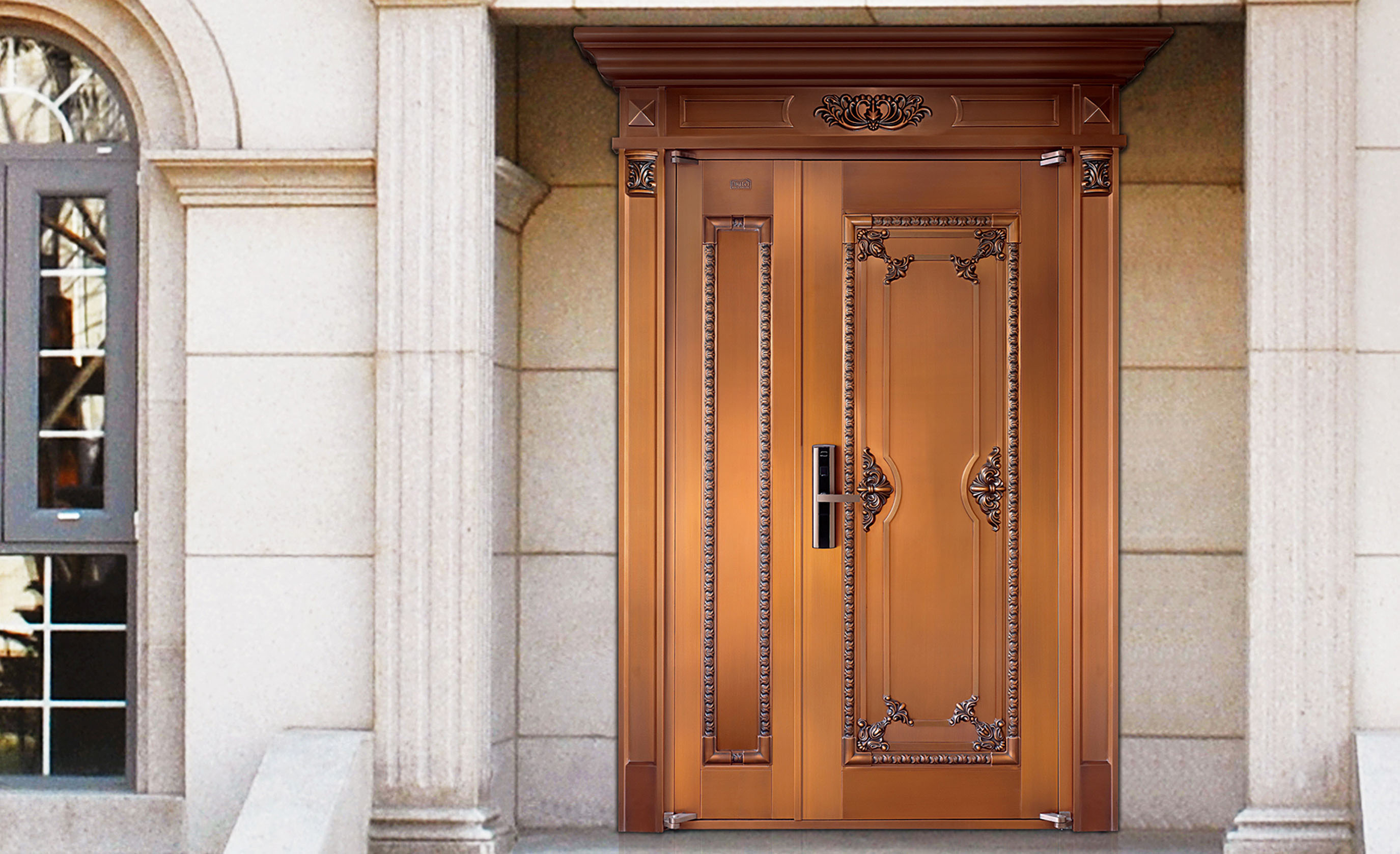 M005一帆風順,子母銅門,銅門子母門